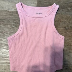 Wild Fable Pink Ribbed Tank Top